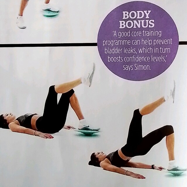 Glute Bridge on Balance Board by Karen L. Exercise Howto Skimble