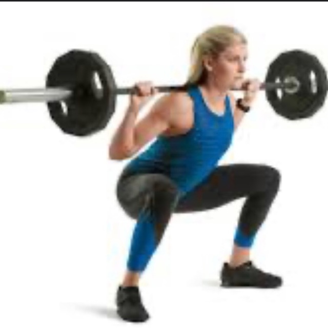 Barbell Sumo Squat by Neale Davis Exercise Howto Skimble