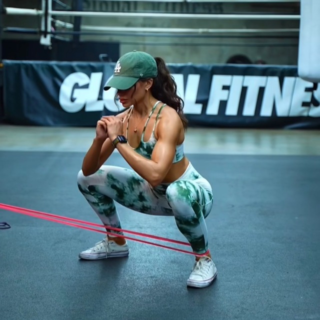 Resistance Band Lateral Squats by Deanna B. Exercise Howto Skimble