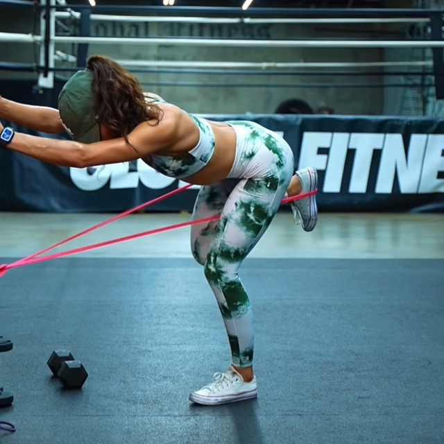 Resistance Band Kickbacks by Deanna B. Exercise Howto Skimble