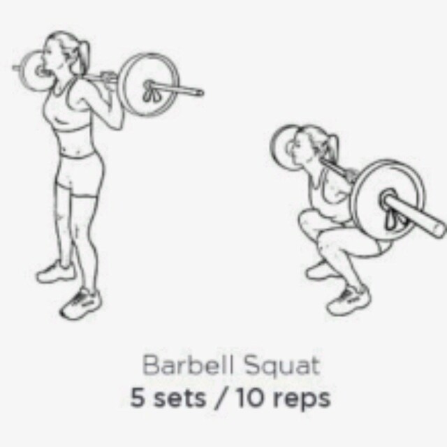 Barbell Squat by Caroline Wambani Exercise Howto Skimble