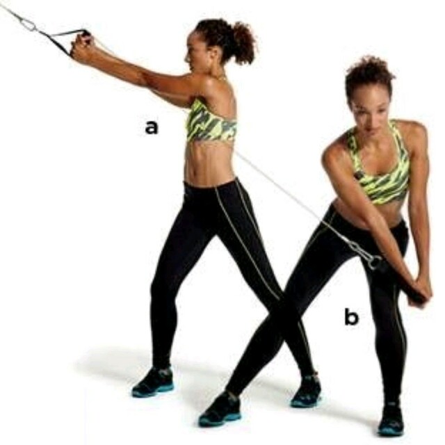 Cable Wood Chopper by Caroline Wambani Exercise Howto Skimble