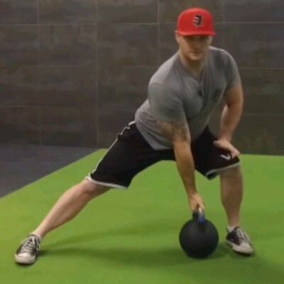 Lateral Lunge With Kettlebell Or dumbbell Both Sides