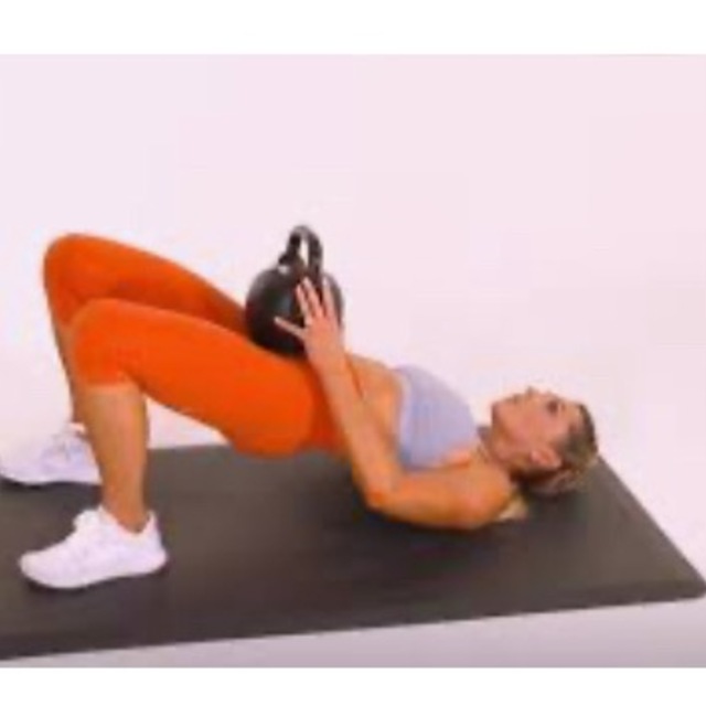 Glute Bridge With Kettlebell by Natalya A Exercise Howto Skimble