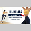 GET 11 LINE ABS FAST - 15 MIN Wall Abs Workout