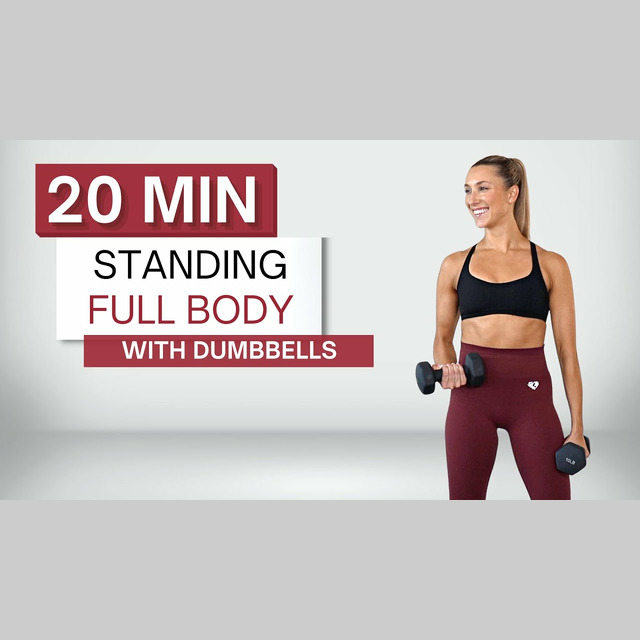 20 Min Standing Dumbbell Workout Full Body No Repeats Warm Up 20 Min Standing Dumbbell Workout Full Body No Repeats Warm Up