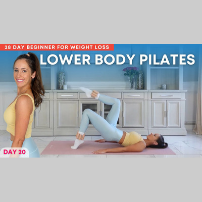 28 Day Pilates Challenge for Weight Loss | DAY 20 Lower Body Pilates w/ Ankle Weights