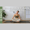 10 MIN STRETCHES FOR NECK, SHOULDER + BACK PAIN | TENSION RELEASE FOR DESK WORKERS | QUICK RELIEF