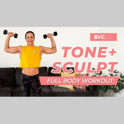 Tone & Sculpt | Full Body Dumbbell Workout | Standing Only (At Home)