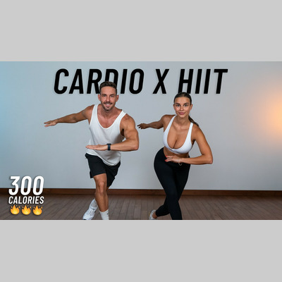 20 MIN CARDIO HIIT WORKOUT - ALL STANDING - Full Body, No Equipment, No Repeats