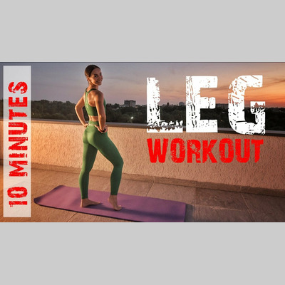 10 min Leg Workout at Home for Women