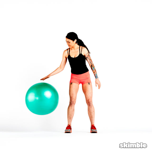 Stability Ball Dribble Exercise Howto Skimble