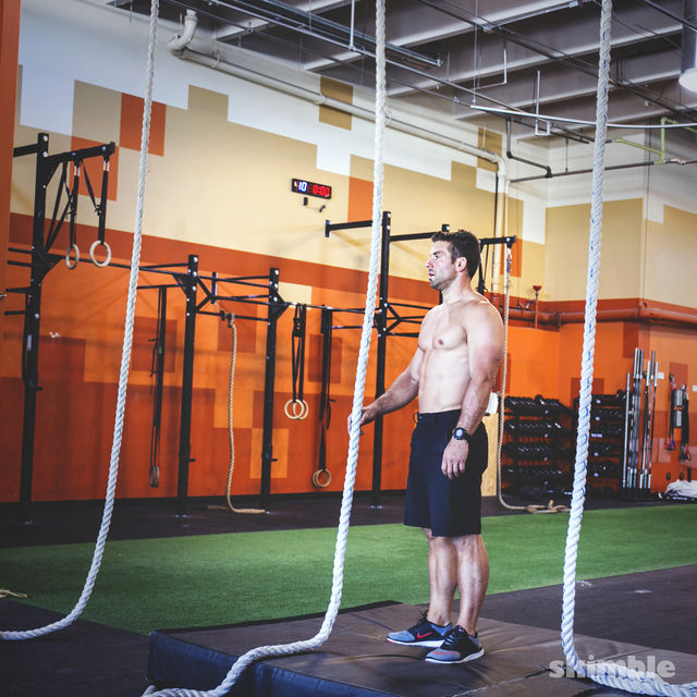 L Rope Climb Exercise Howto Skimble Workout Trainer