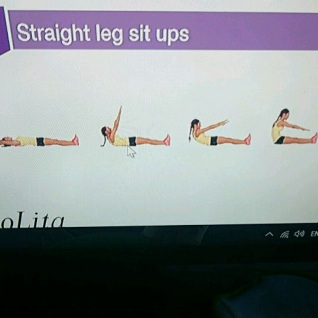 Straight Leg Situps by Gracie D. Exercise Howto Skimble