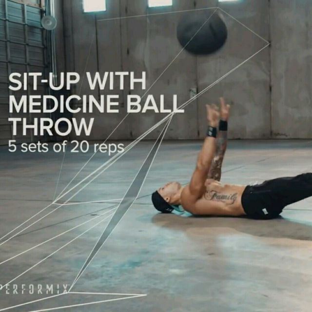 VSit Lying Down Ball Throw And Catch by Frank Partida Exercise How