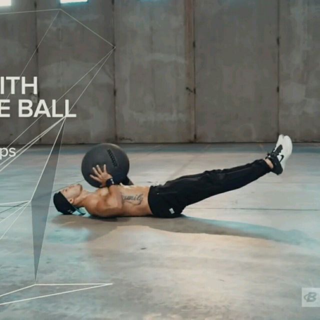 VSit Lying Down Ball Throw And Catch by Frank Partida Exercise How