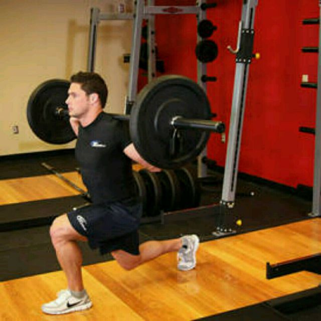 Barbell Lunges