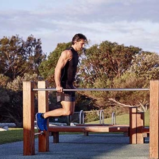 Bar Jumping Dips by Damien R. Exercise Howto Skimble