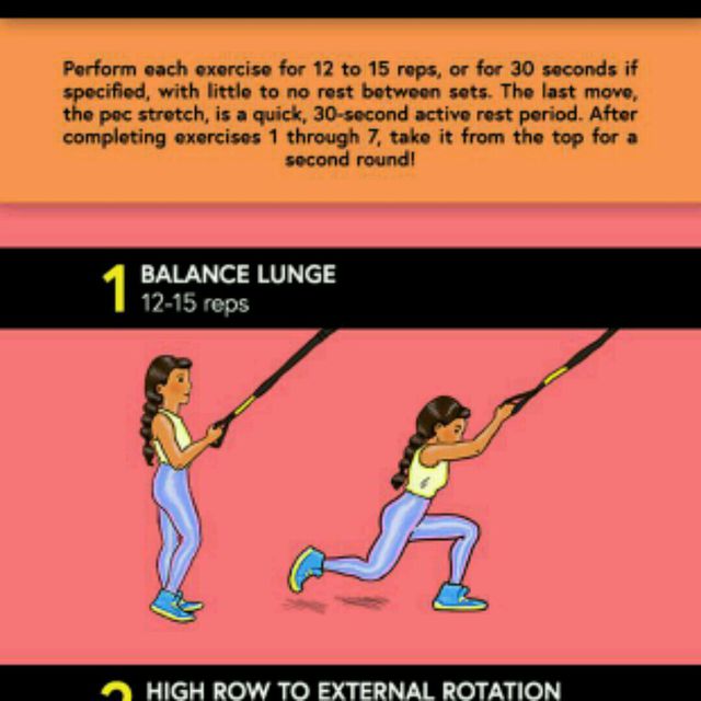 Balance Lunge Trx by Michelle Oliveira Exercise Howto Skimble