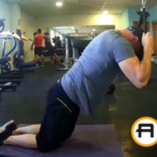 Cable Crunches by Leslie Hopkins Exercise Howto Skimble